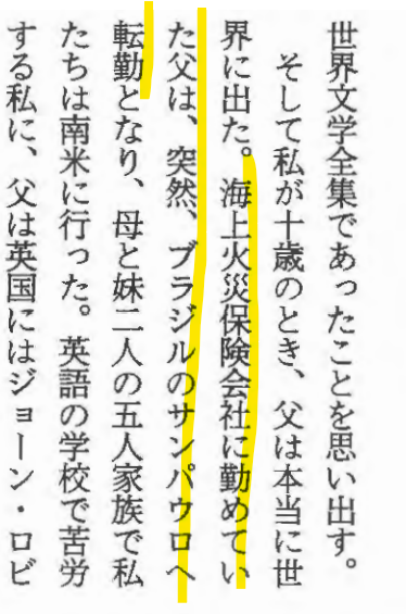 猪口さんが執筆されたコラム「オヤジ　父が教えてくれた世界」