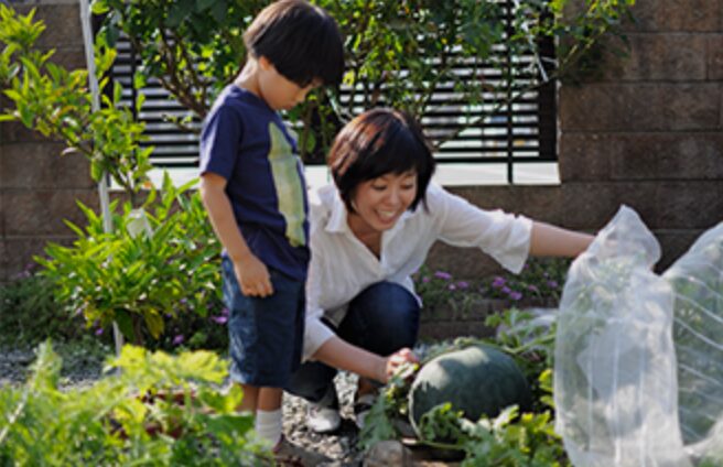 迎山志保と息子